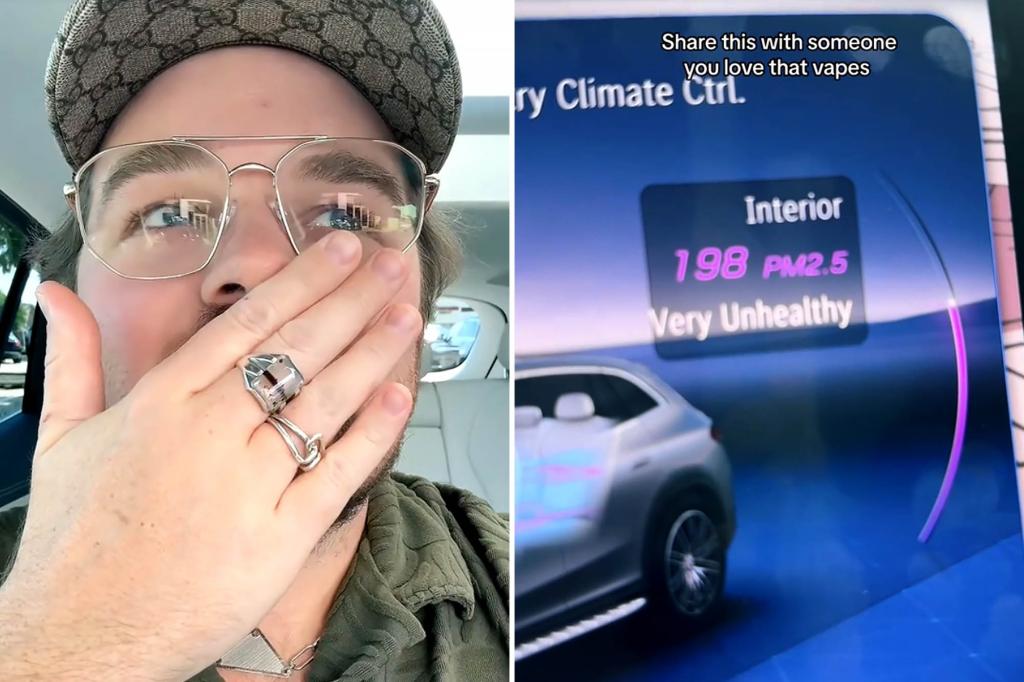 Mercedes owner goes viral by using vape to test vehicle's high-tech air filter